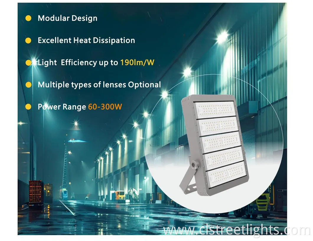 5 Years Warranty LED Arena Luminaire Module Sports Flood Light Floodlights for Outdoor Tennis Ground Lighting